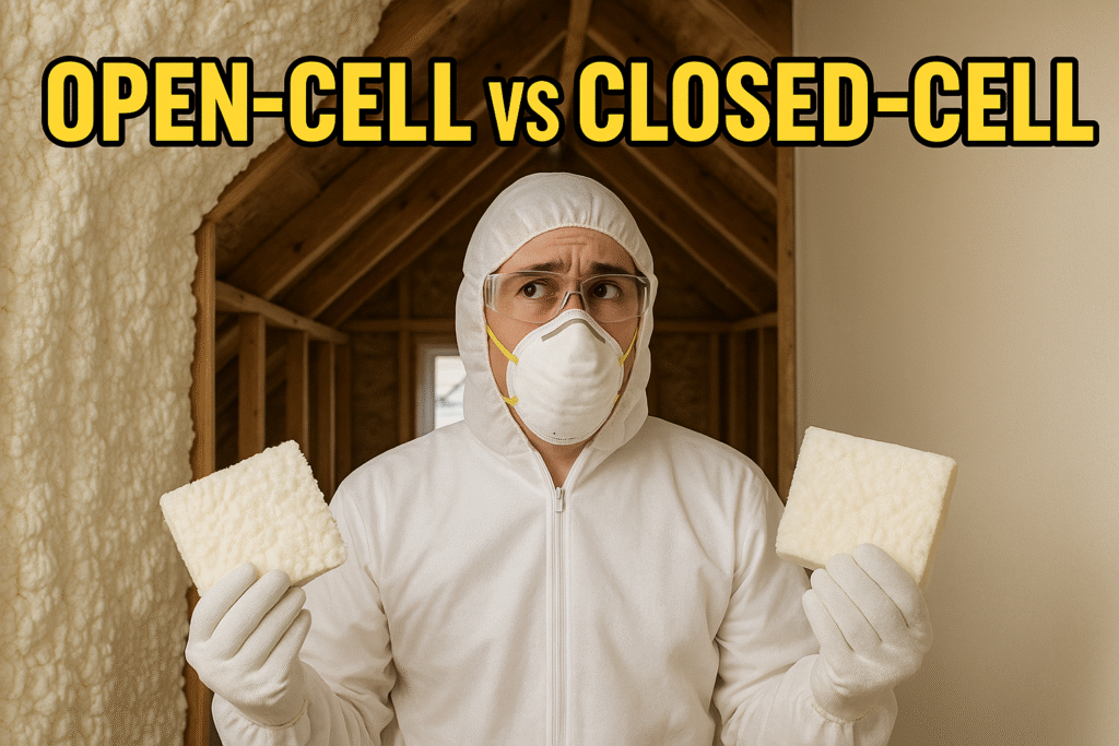 open-cell vs closed-cell foam